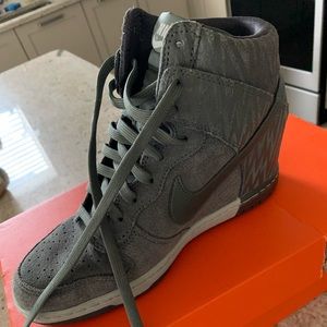 Sage Green Nike Dunk Sky Hi Wedge